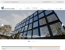 Tablet Screenshot of ifb.unisg.ch