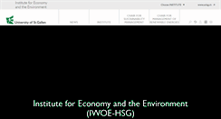 Desktop Screenshot of iwoe.unisg.ch