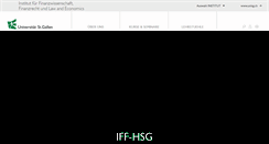 Desktop Screenshot of iff.unisg.ch