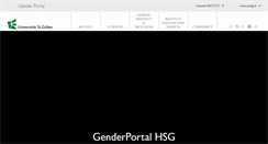 Desktop Screenshot of genderportal.unisg.ch