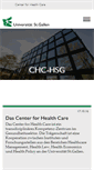 Mobile Screenshot of chc.unisg.ch
